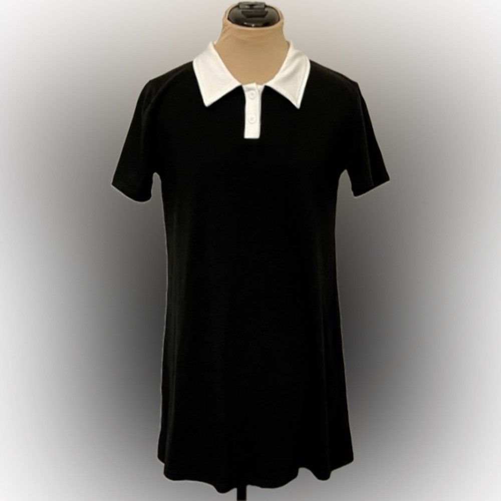 Romwe Polo Style Mini Dress